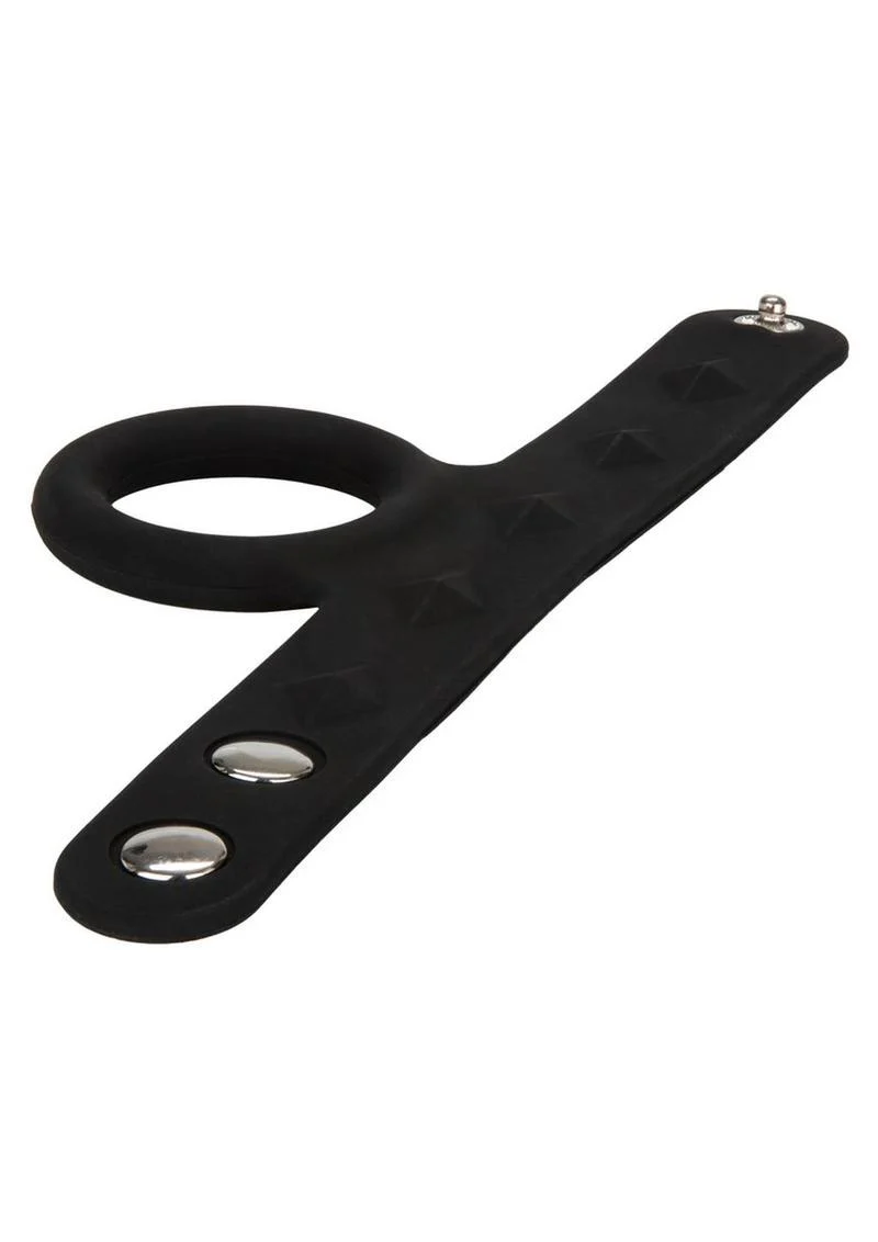 CalExotics Silicone Tri Snap Scrotum Support Ring - Image 3