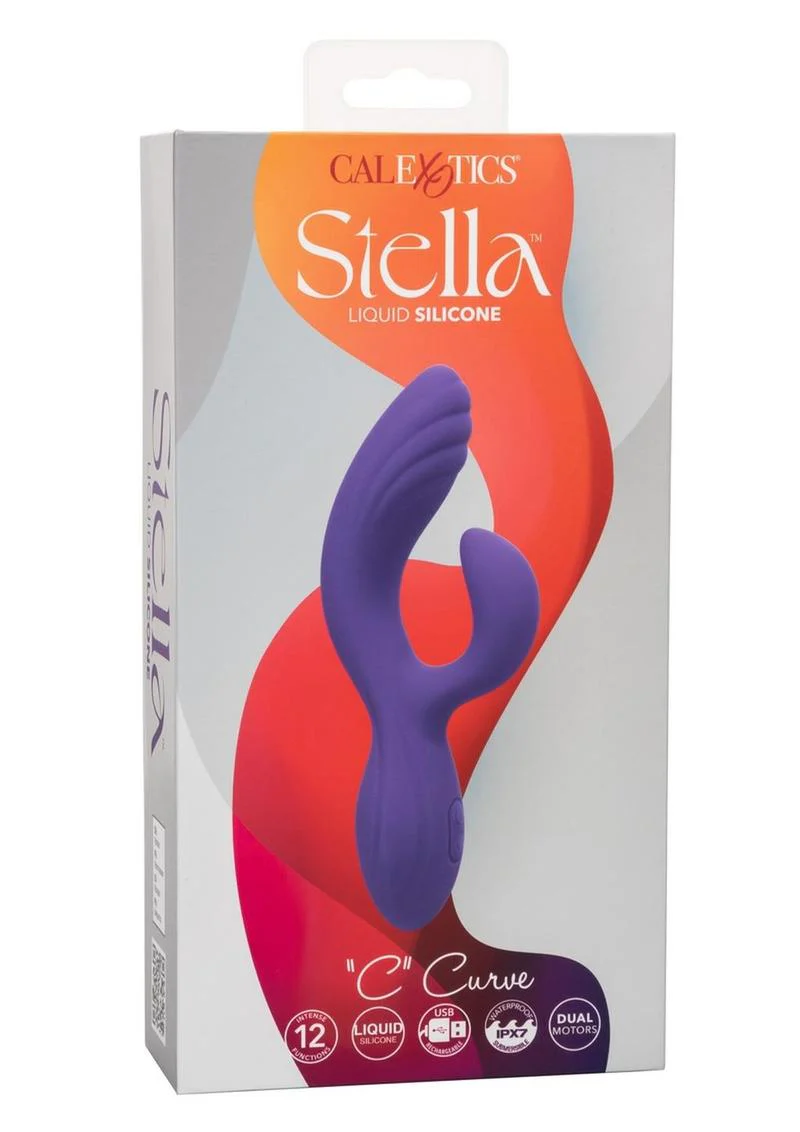 CalExotics Stella C Curve Dual Motor Liquid Silicone Vibrator - Image 4