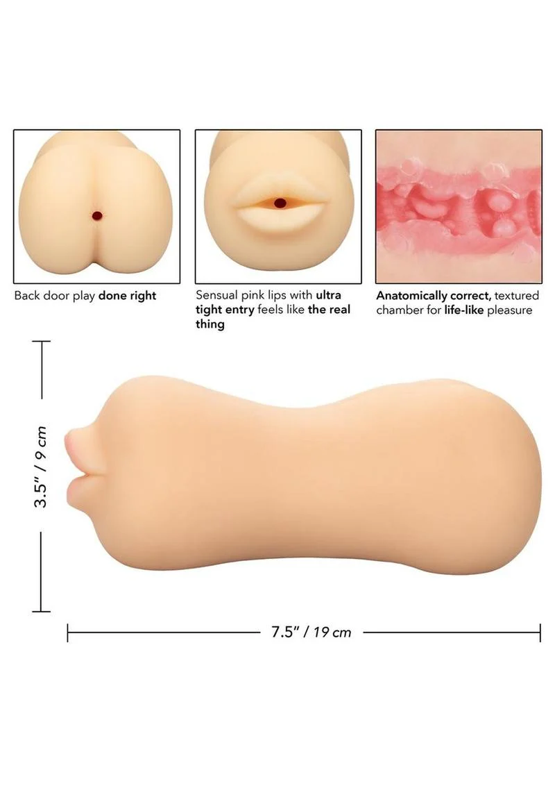CalExotics Stroke It Dual-Ended Realistic Mouth Stroker - Image 3