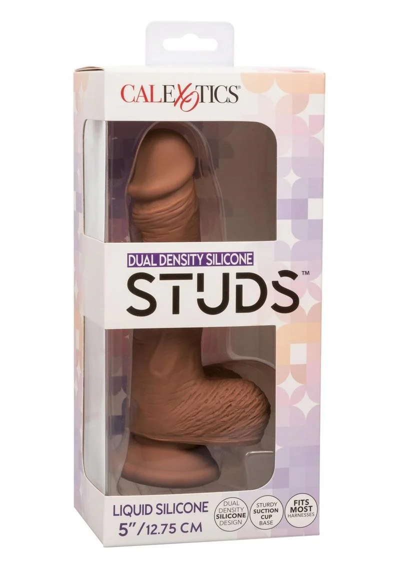 CalExotics Studs Dual Density Silicone Dildo 6.25 Inch Realistic Cock - Image 13
