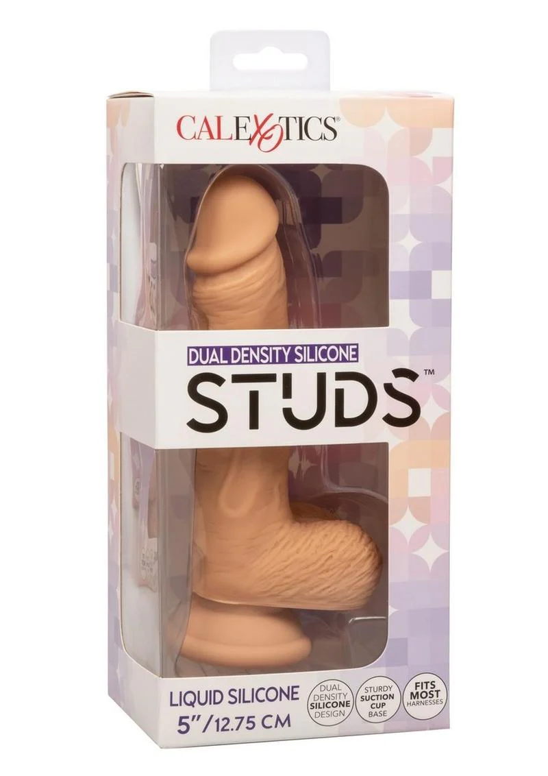 CalExotics Studs Dual Density Silicone Dildo 6.25 Inch Realistic Cock - Image 14