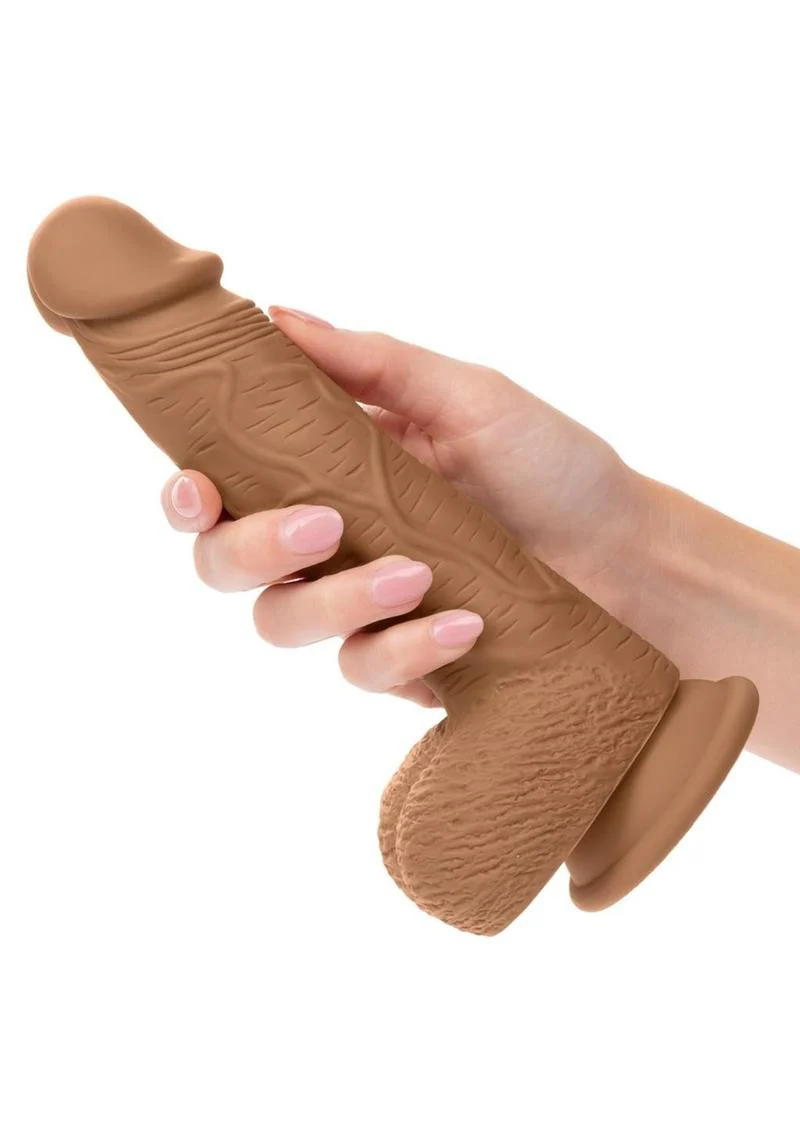 CalExotics Studs Dual Density Silicone Dildo 6.25 Inch Realistic Cock - Image 9