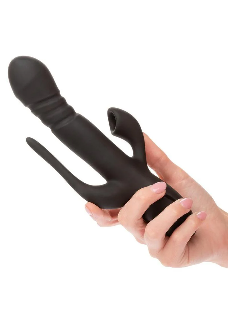 CalExotics Triple Euphoria Rechargeable Silicone Stimulating Vibrator - Image 3