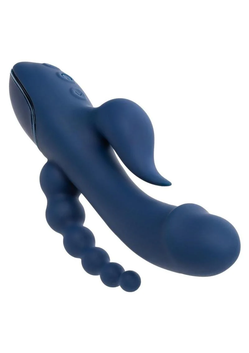 CalExotics Triple Orgasm Rechargeable Silicone Stimulating Vibrator - Image 2