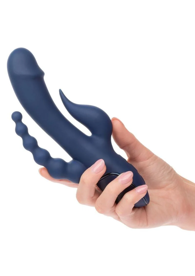 CalExotics Triple Orgasm Rechargeable Silicone Stimulating Vibrator - Image 3