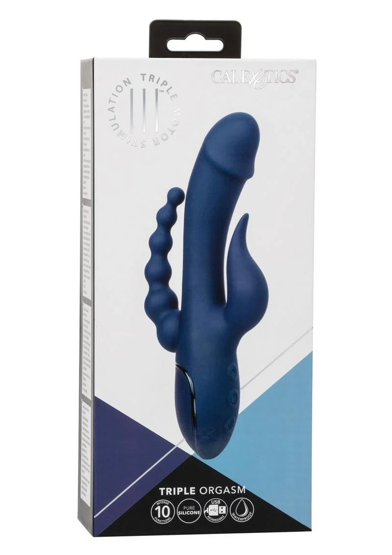 CalExotics Triple Orgasm Rechargeable Silicone Stimulating Vibrator - Image 4