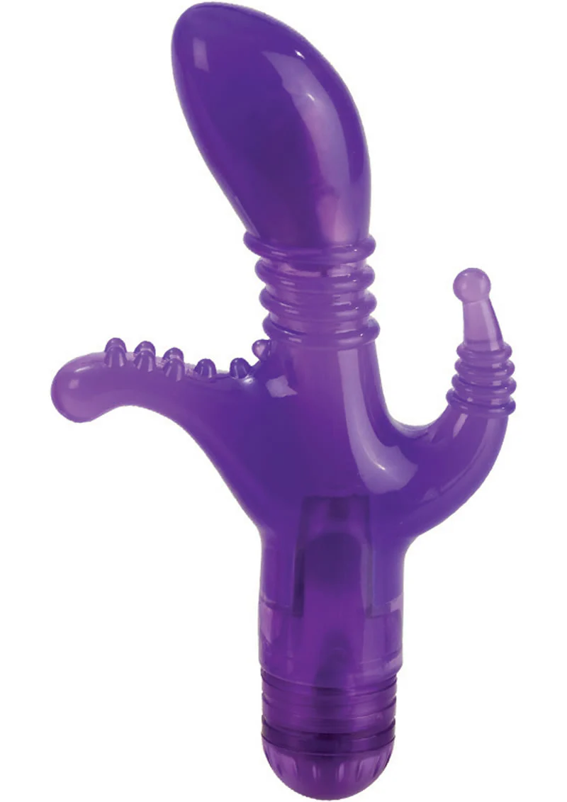 CalExotics Triple Tease Multi-Speed Vibrator Flexible Pleasure - Image 4