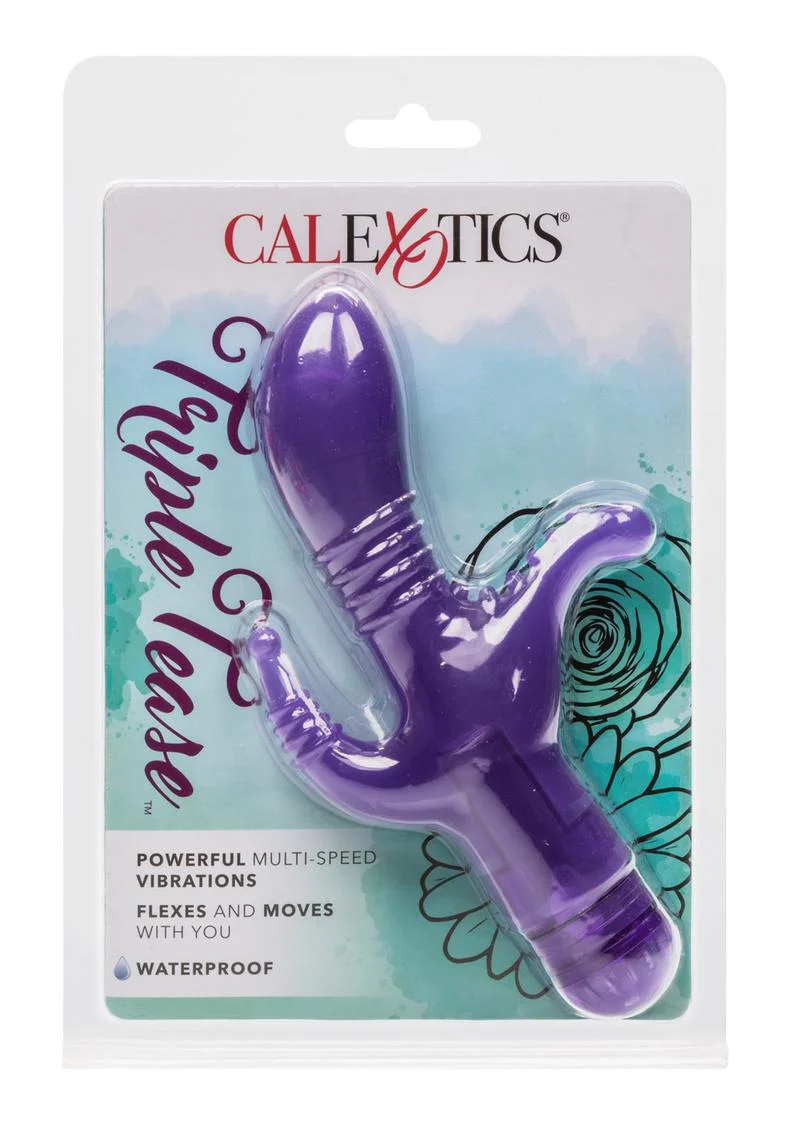CalExotics Triple Tease Multi-Speed Vibrator Flexible Pleasure - Image 8