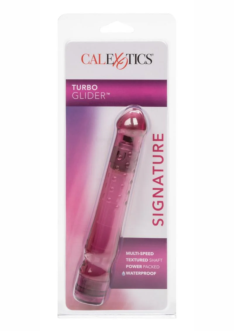 CalExotics Turbo Glider Signature Vibrator - Raspberry Crush - Image 4