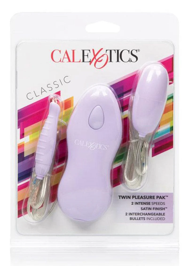 Calexotics Twin Pleasure Pack Wired Remote With Bullet Vibrators - Image 4