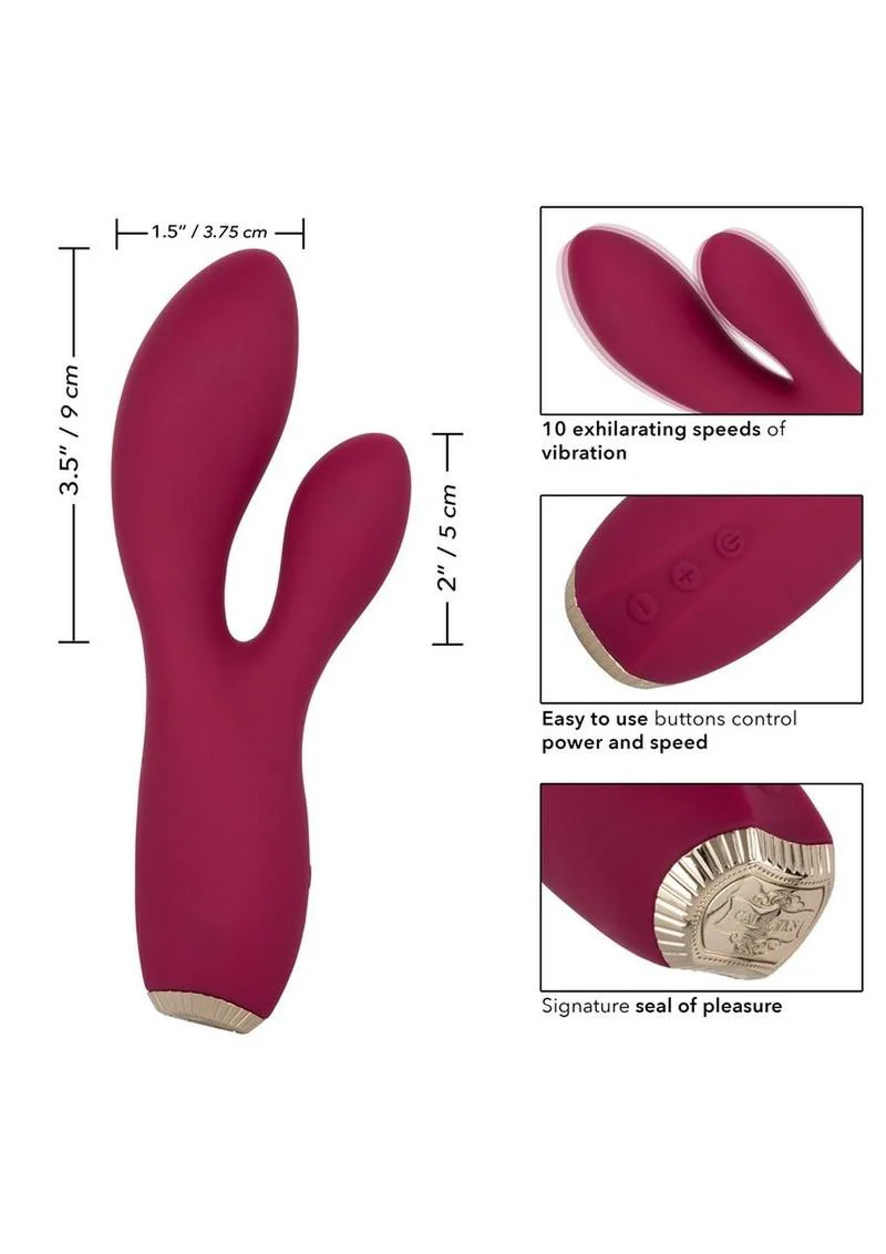 CalExotics Uncorked Cabernet Rechargeable Rabbit Vibrator - Image 3