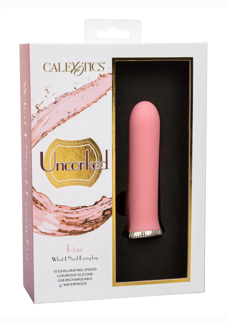 CalExotics Uncorked Rosé Rechargeable Vibrator - Image 4