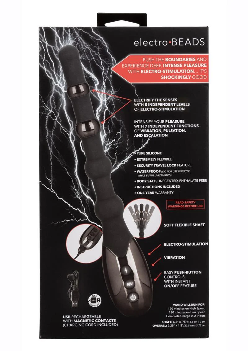 CalExotics Volt Electro Beads Rechargeable Anal Bead 7 Functions - Image 4