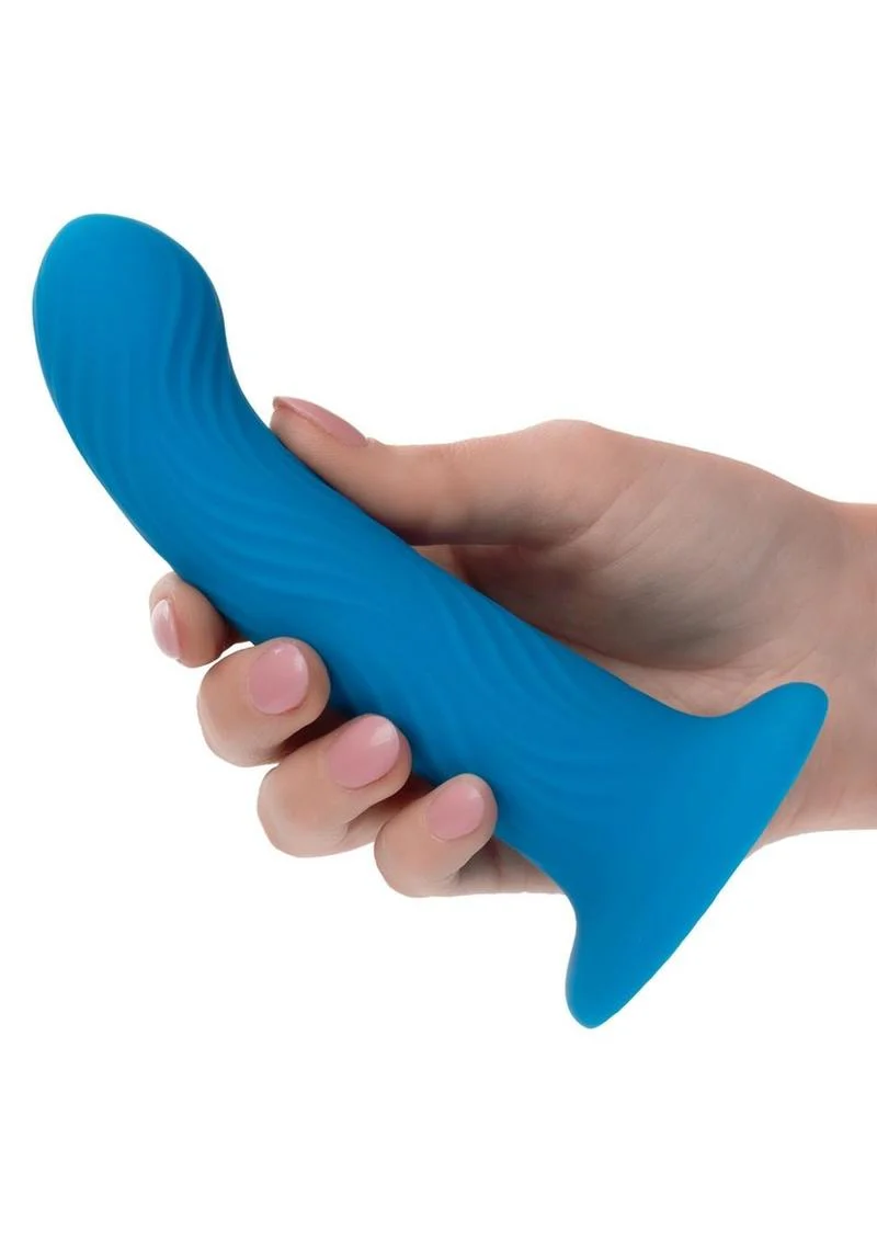 CalExotics Wave Rider Ripple Silicone Anal Plug With Suction Base - Image 3