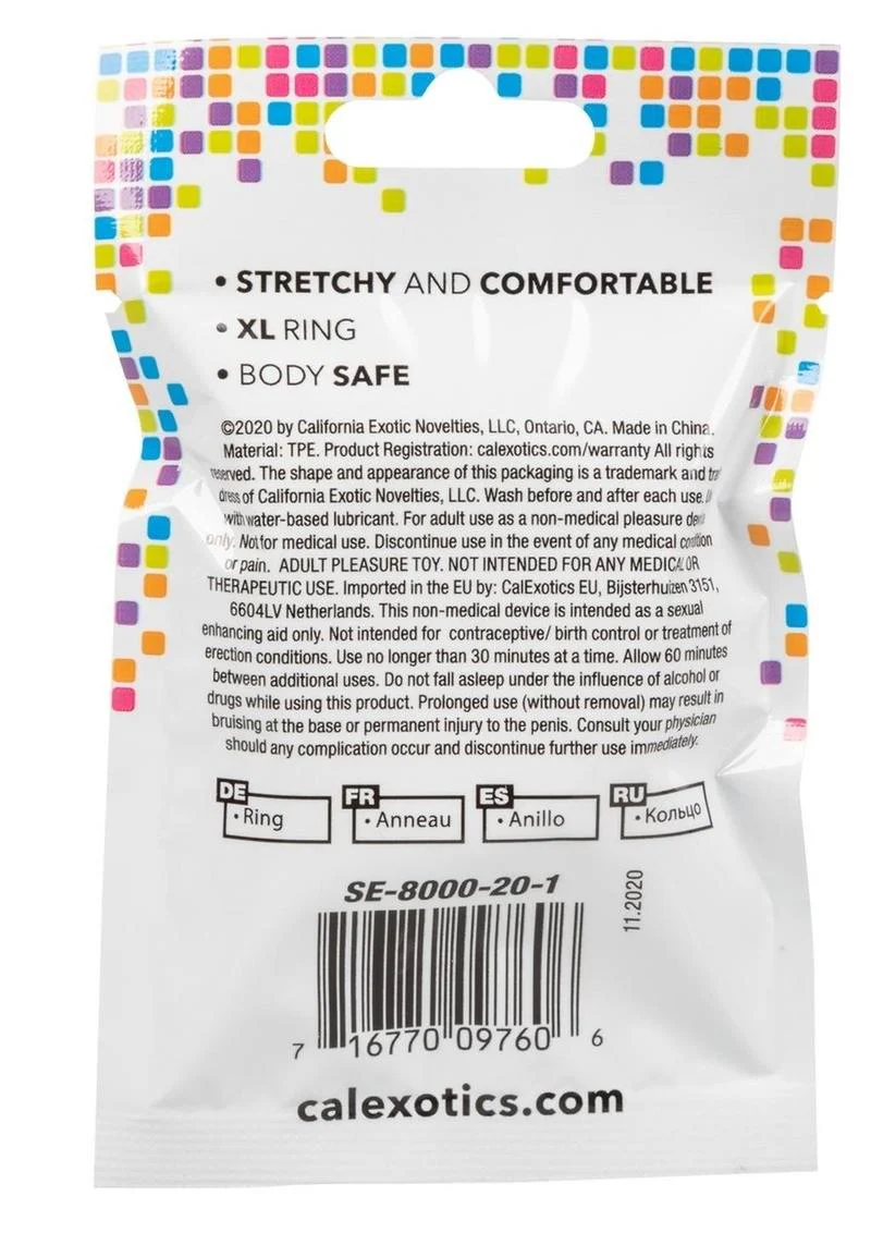 CalExotics X Large Cock Ring Foil Pack - Image 6