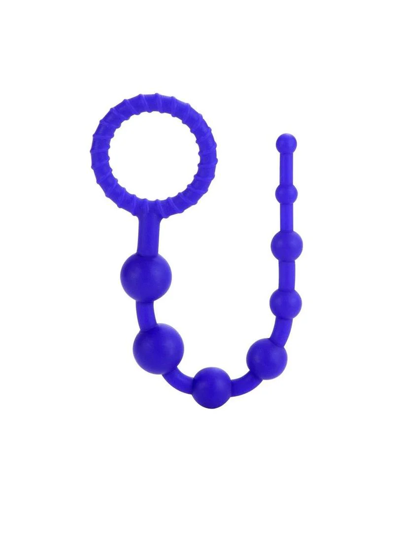 CALEXTICS Booty Call Purple Flexible Silicone Anal Beads - Image 3