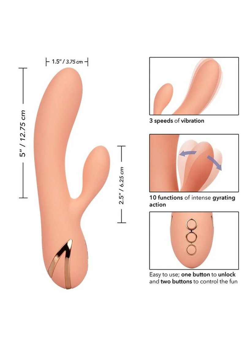 California Dreaming Monterey Magic Silicone Rabbit Vibrator - Image 3