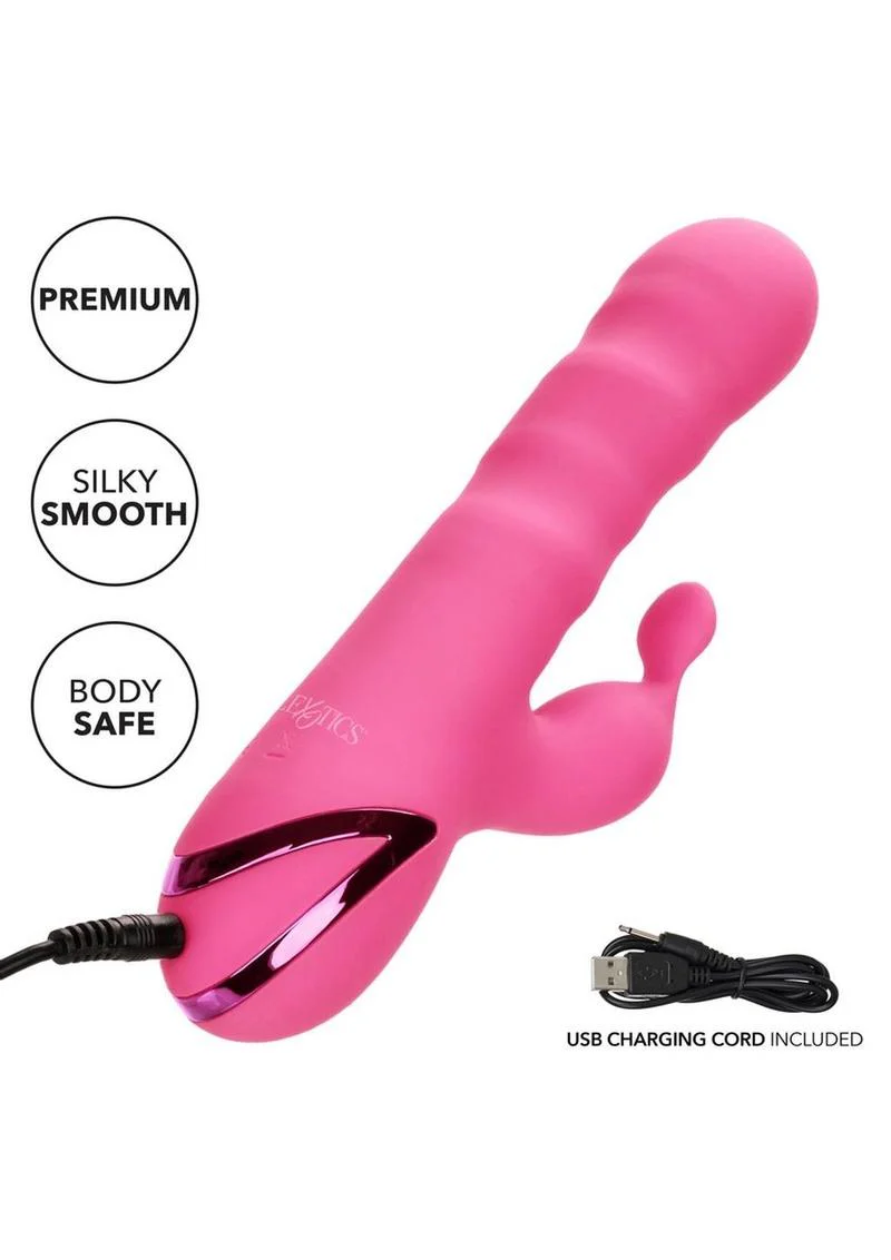 California Dreaming Santa Barbara Surfer Silicone Rabbit Vibrator - Image 2