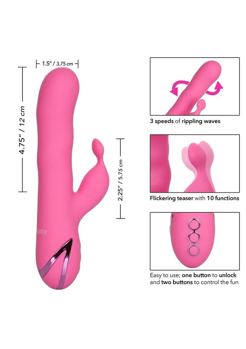 California Dreaming Santa Barbara Surfer Silicone Rabbit Vibrator - Image 3
