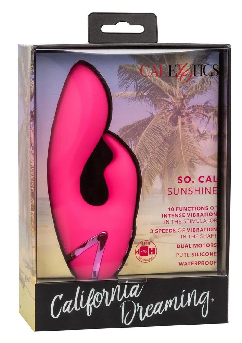 California Dreaming So. Cal Sunshine Silicone Rabbit Vibrator - Image 4