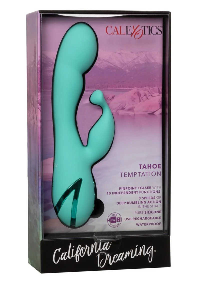 California Dreaming Tahoe Temptation Silicone Rabbit Vibrator - Image 4