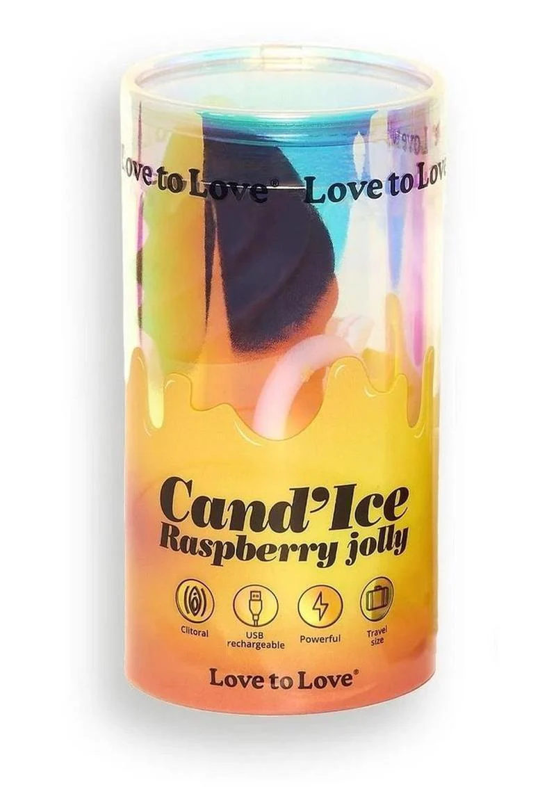 Cand’Ice Raspberry Jolly Rechargeable Clitoral Stimulator - Image 4
