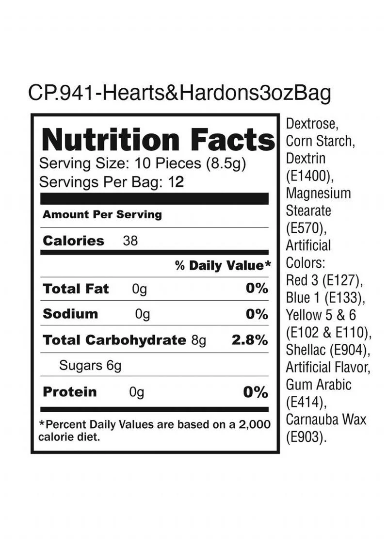 CandyPrints Hearts And Hard Ons Candy Fruit Flavors - Image 4