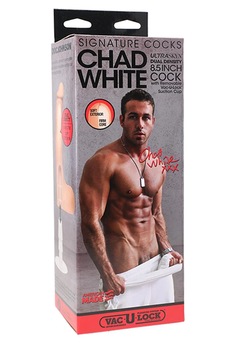 Chad White Signature 8.5 Inch Dildo with Removable Suction Cup - Image 4