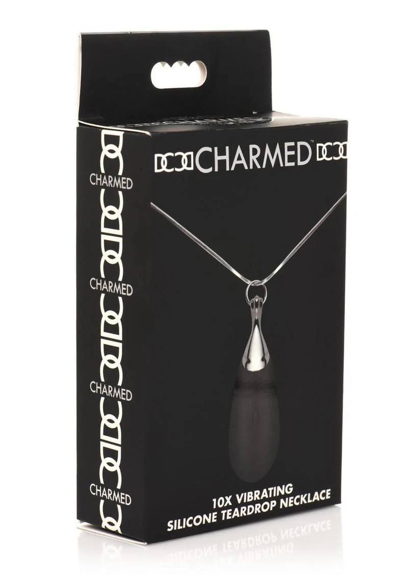 Charmed 10X Vibrating Silicone Teardrop Necklace - Image 4