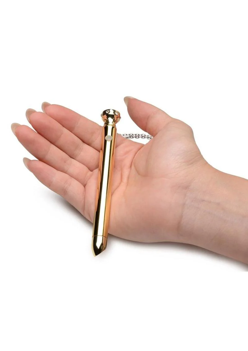 Charmed 7X Vibrating Necklace Gold - Image 2