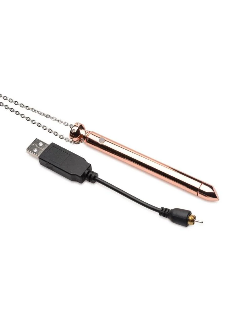 Charmed 7X Vibrating Necklace Gold - Image 6