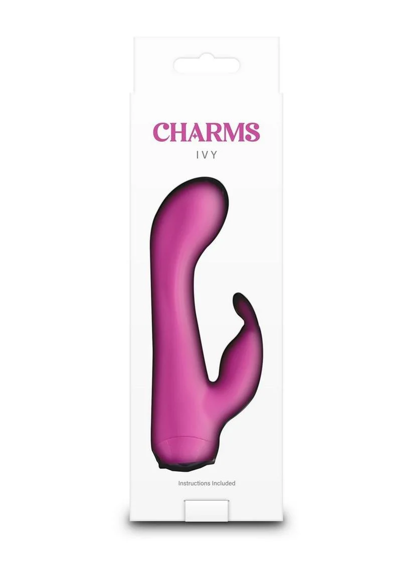 Charms Ivy Rechargeable Silicone Rabbit Vibrator - Image 3