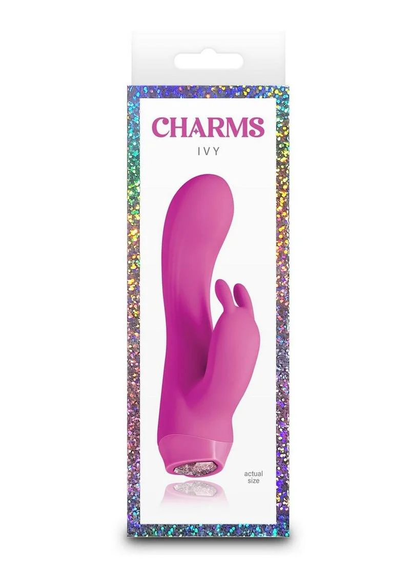 Charms Ivy Rechargeable Silicone Rabbit Vibrator - Image 4