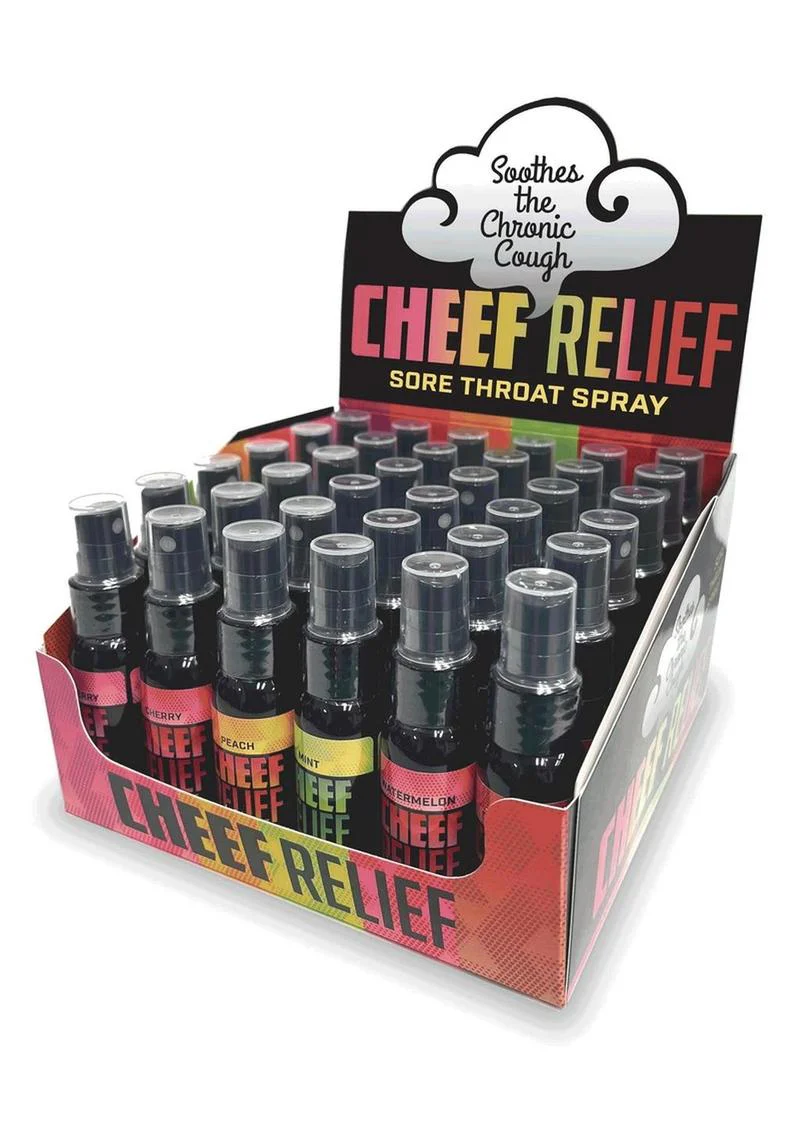 Cheef Relief Sore Throat Spray Assorted Flavors Pack - Image 2