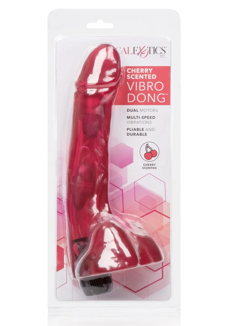 Cherry Scented Vibro Dong And Multi-Speed Vibrator Dual Motor - Image 4