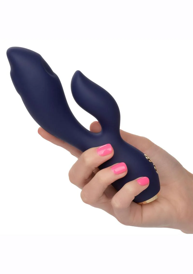 Chic Blossom Rechargeable Silicone Rabbit Vibrator - Image 2