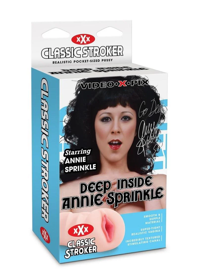 Classic Stroker Deep Inside Annie Sprinkle Realistic Pocket Sized Stroker - Image 3