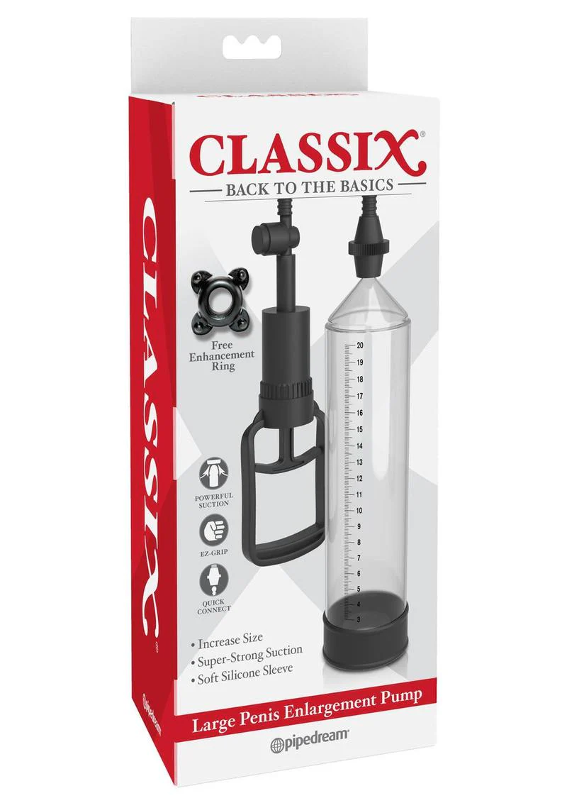 Classix Large Comfortable And Powerful Suction Penis Pump - Image 4