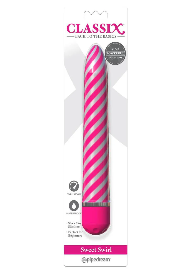 Classix Sweet Swirl Slimline Multi Speed Waterproof Vibrator - Image 5