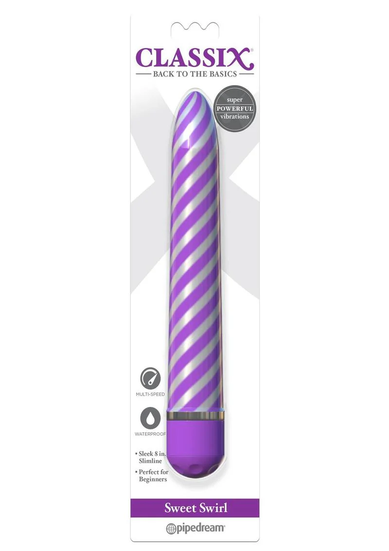 Classix Sweet Swirl Slimline Multi Speed Waterproof Vibrator - Image 6