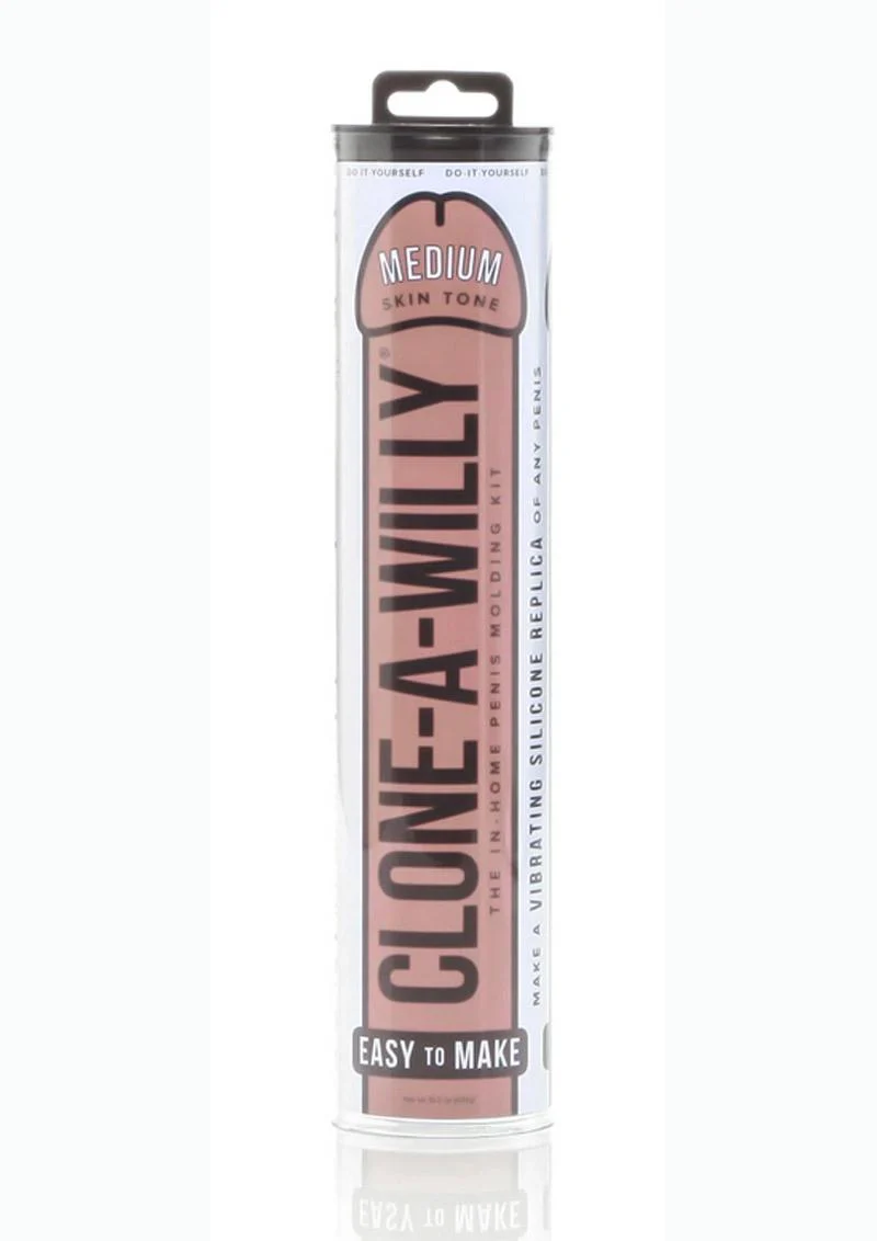 Clone-A-Willy Medium Skin Tone Silicone Dildo Molding Kit with Vibrator - Image 10