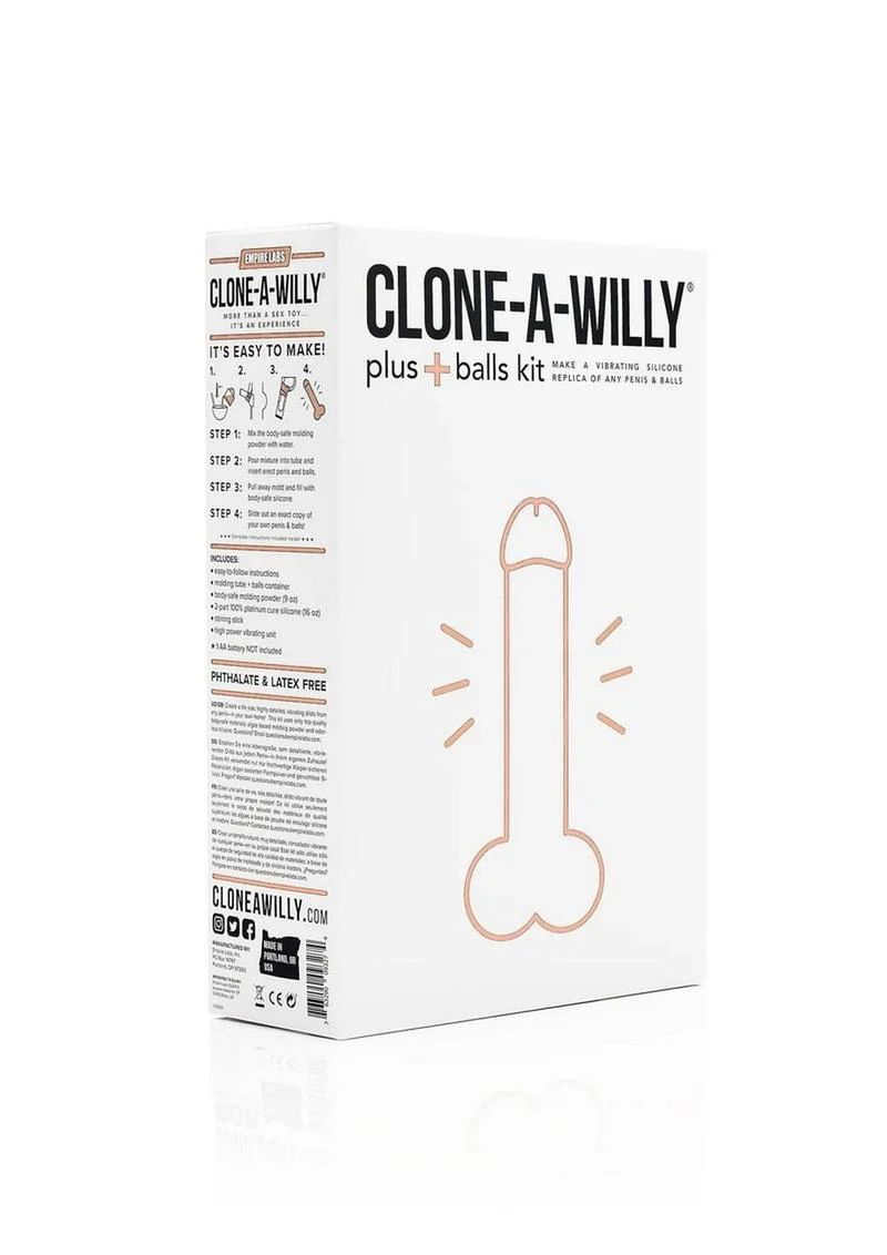 Clone A Willy Plus Balls Kit Make a Vibrating Replica of Your Penis And Balls - Image 3