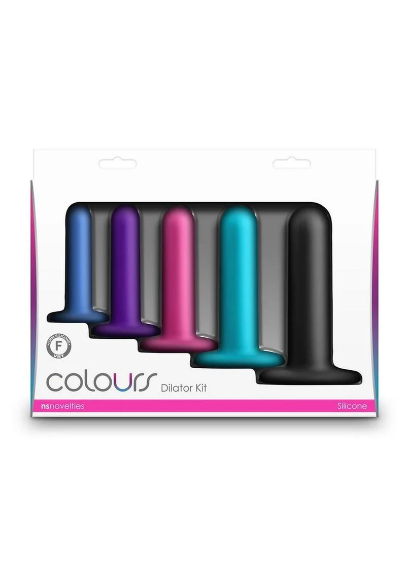 Colours Dilator Kit 5-Piece Multicolor Silicone Anal Plug Set - Image 3