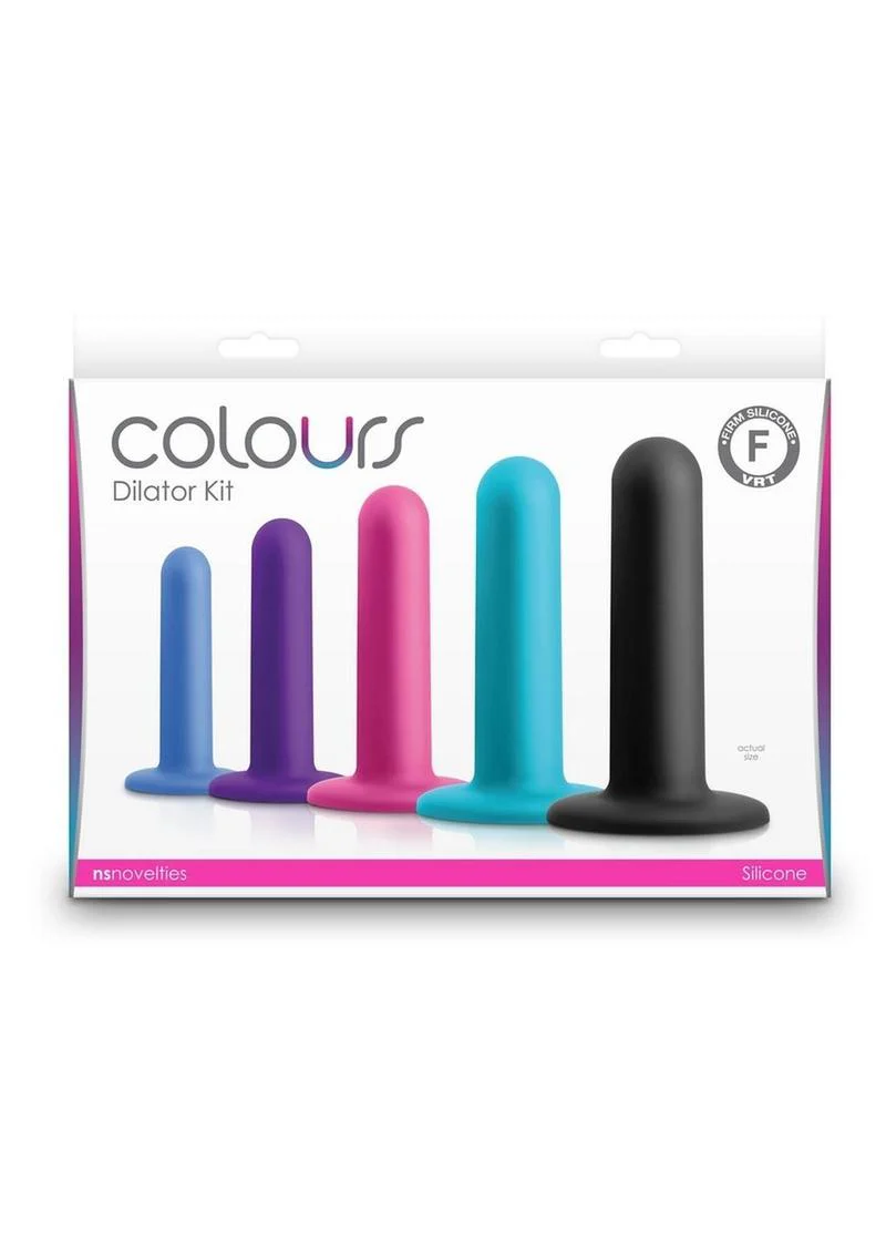 Colours Dilator Kit 5-Piece Multicolor Silicone Anal Plug Set - Image 4