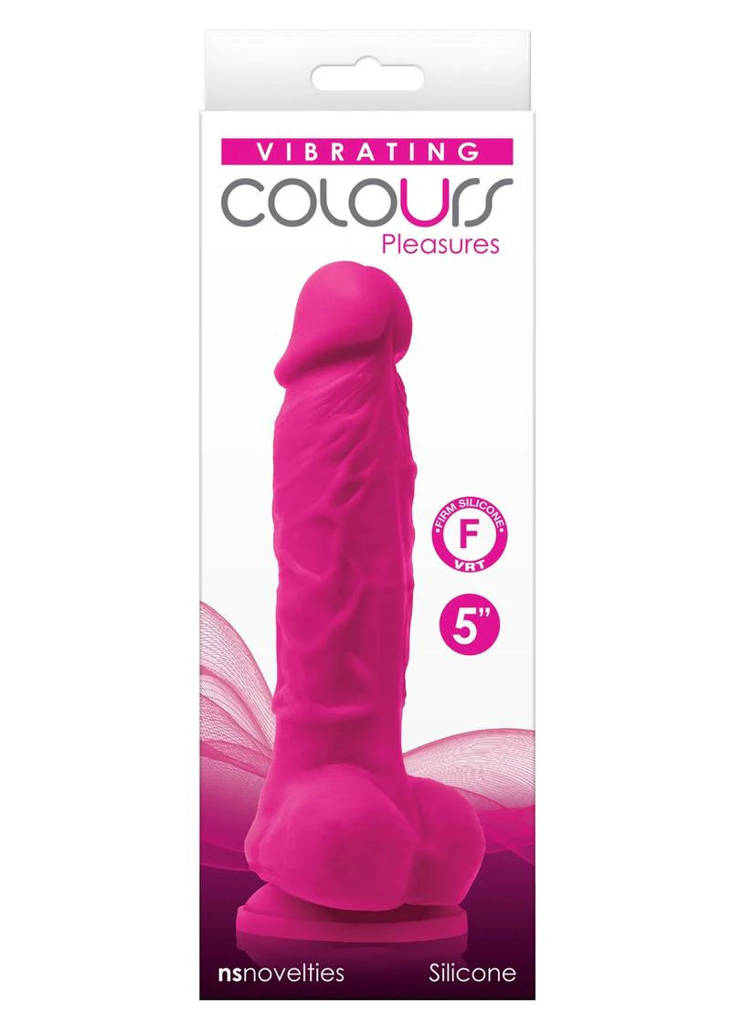 Colours Pleasures Vibrating Dildo with Balls - Image 26