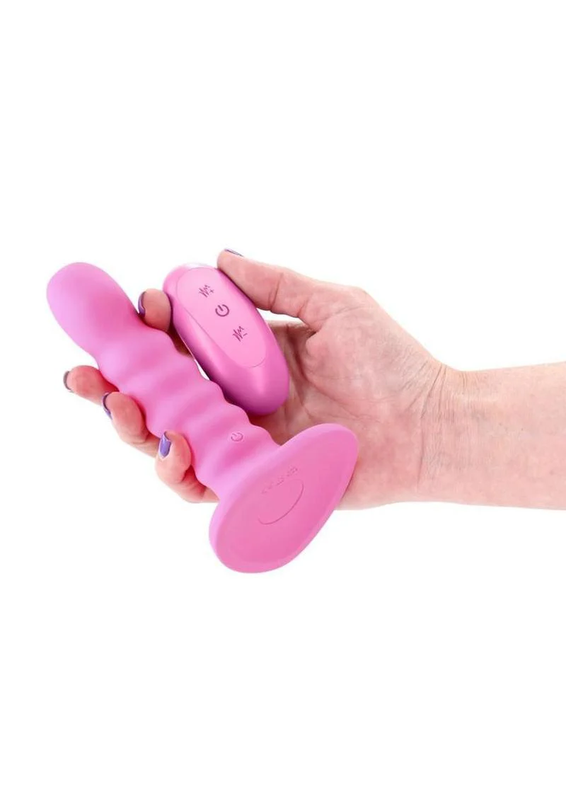 Colours Ribbed Vibrating Dildo - Image 2