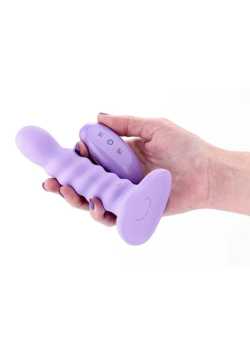 Colours Ribbed Vibrating Dildo - Image 4