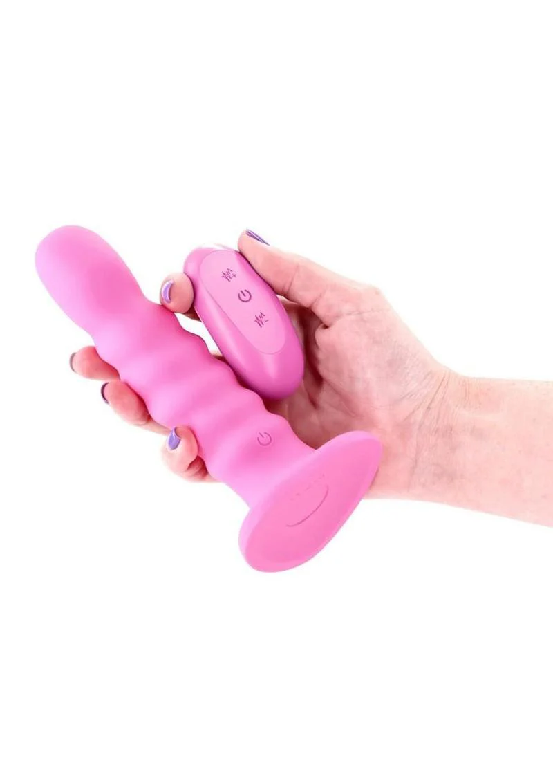 Colours Ribbed Vibrating Dildo - Image 6