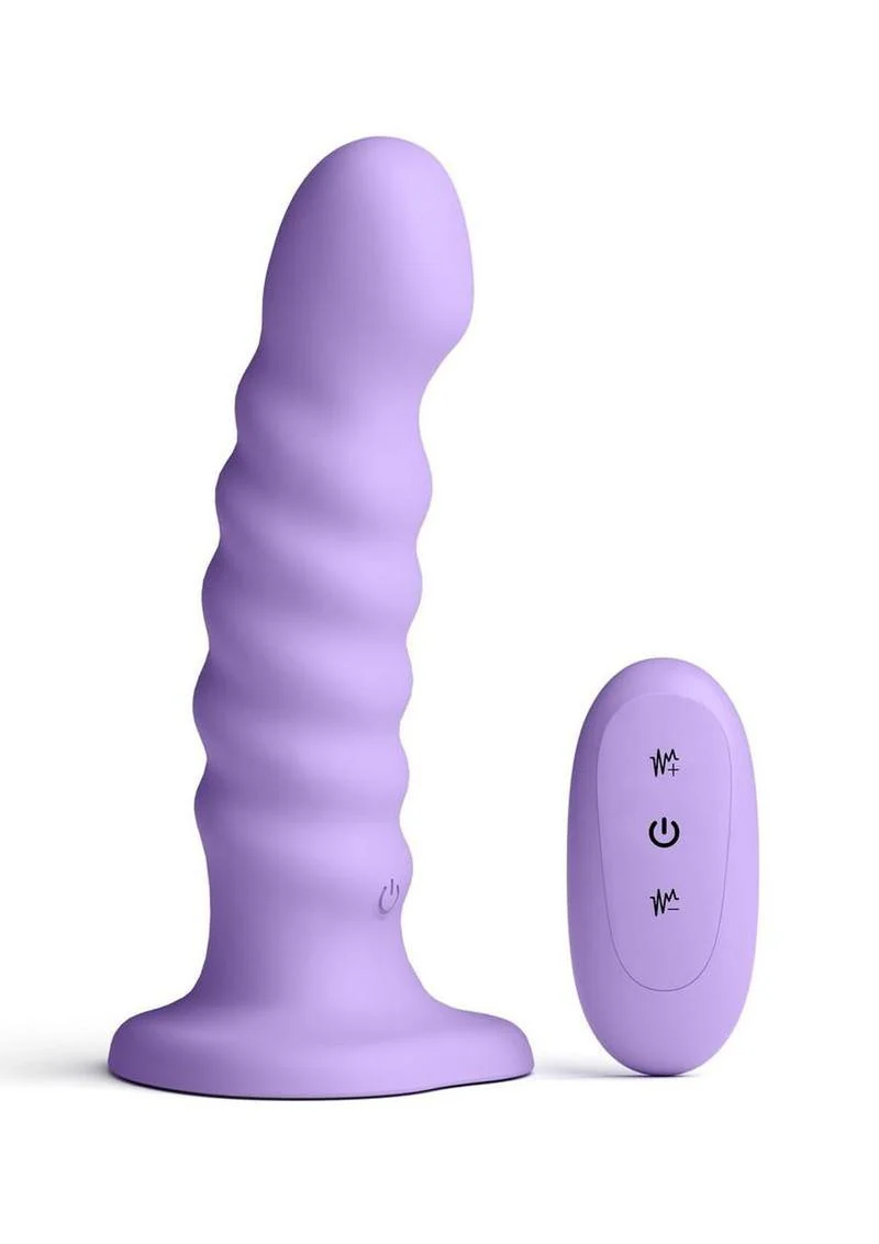 Colours Ribbed Vibrating Dildo - Image 7