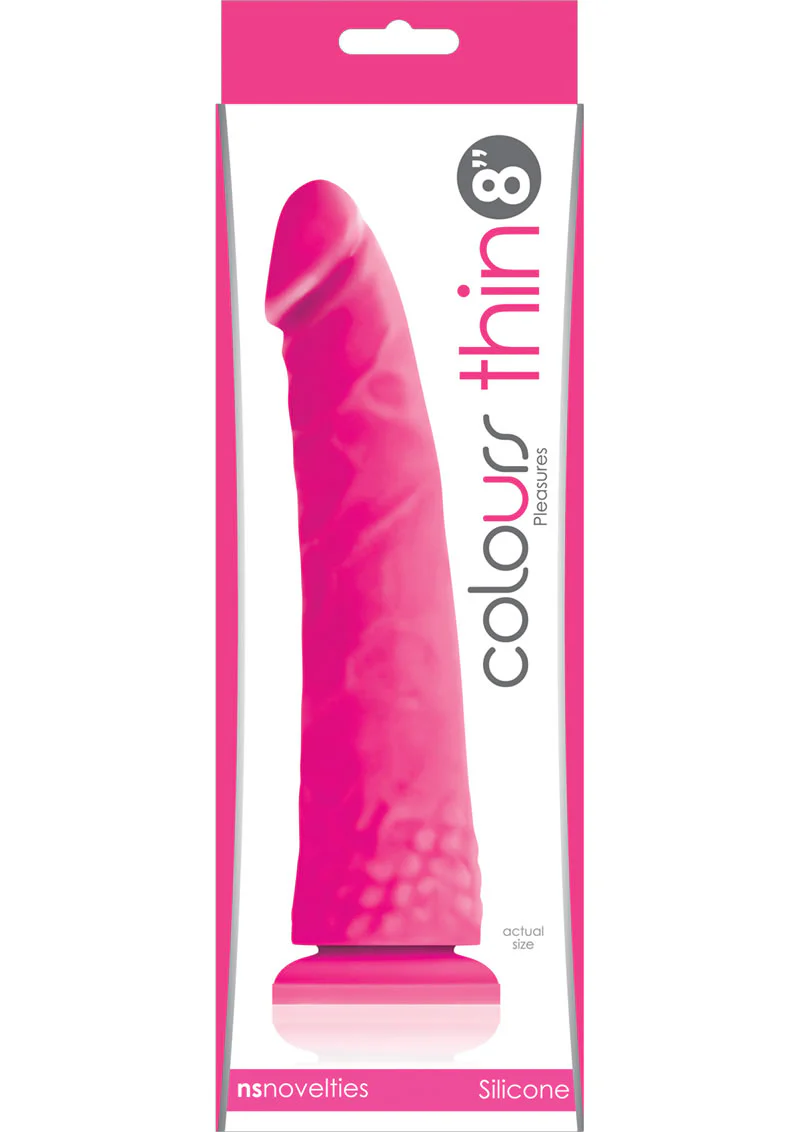 Colours Thin Beginner-Friendly Silicone Dildo With Suction-Cup Bas - Image 4